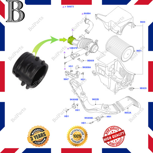 Air filter flow - filter, hose