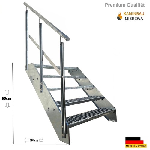 Premium steel stair - steel, 5