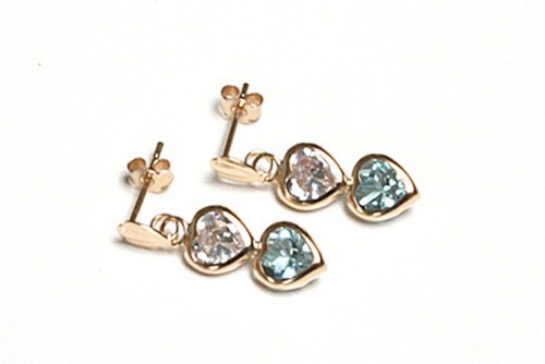 9ct gold blue topaz - 9ct,