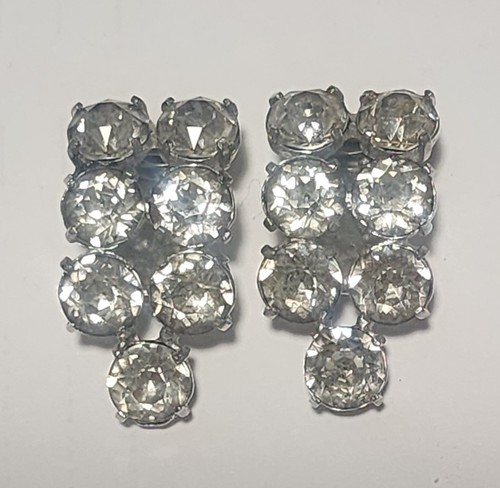 Vintage pair art deco clear - deco,