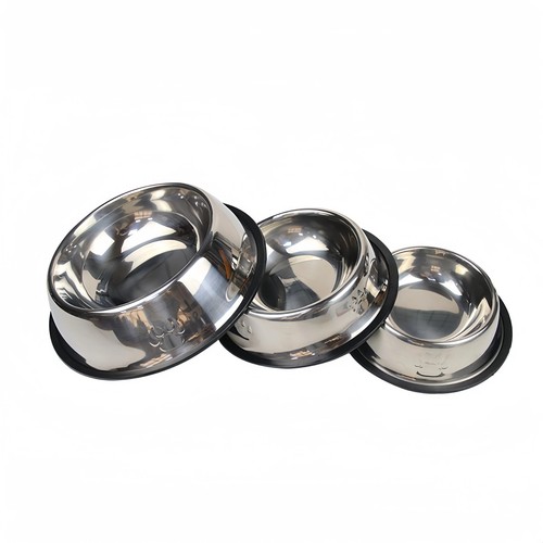 Stainless steel pet bowl - pet, cat