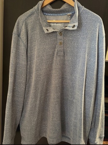Tommy bahama men blue mock - blue,