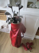 Full Set RYDER Patriot Golf Clubs 3 4 5 6 7 8 9 P & S Woods 1 3 5 putter & Bag