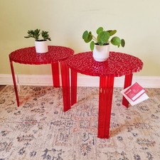 Kartell T-Table Red Round