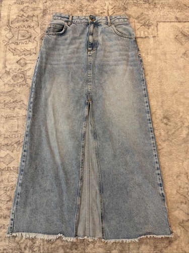 Pilcro denim skirt front slit - pilcro,