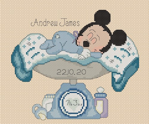 Cross stitch chart - cross,