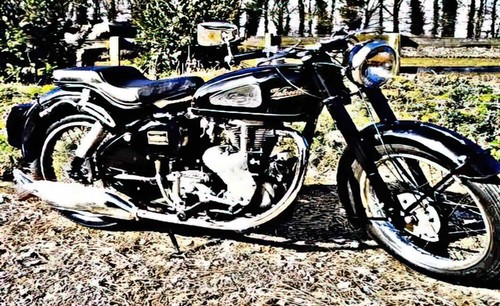 Photo motorbike velocette - a4,