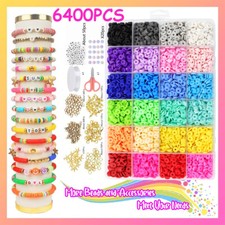 6400Pcs/Set Clay Beads for