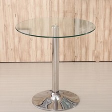 70CM Round Glass Dining Table