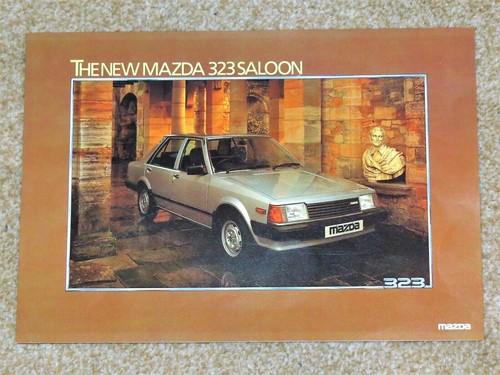 1981 new mazda 323 saloon - new,