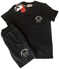 Maison Valentino Shorts T-Shirt Set,Black,Beautiful (S) Small