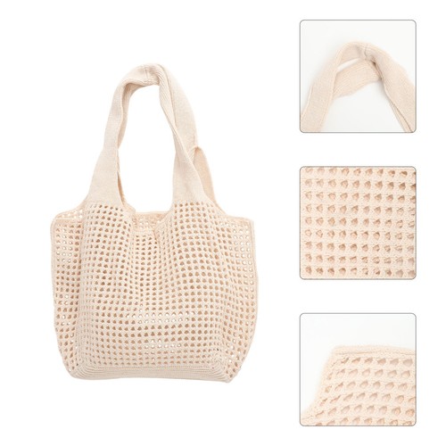 Woven handbag large - handbag, beach