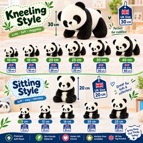 30cm cute baby panda - 30cm,