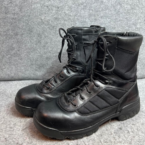 Bates mens black - gx-8, leather