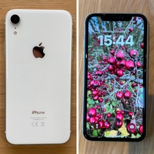 Apple iPhone Xr 64GB Unlocked In Fantastic Condition Battery 79% White with Box