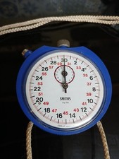 Vtg 1970s Smiths 30 Second Sport Timer Mechanical Stopwatch Chronograph Working 