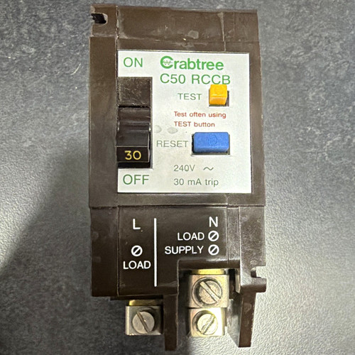 Crabtree c50 rccb - crabtree,