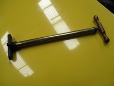 Vintage FORD Stirrup Air Tyre Tire Pump, Classic Vehicle Boot Tool Kit c1950s