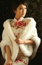 Women Faux Fur Jacket Wrap