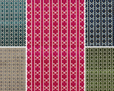 Bazaar  SMD/ILIV  Geometric Patterned Velour/Velvet Curtain Fabric Material,