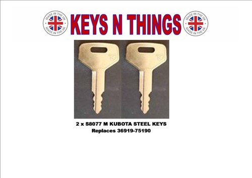 Kubota s8077 keys - kubota, x