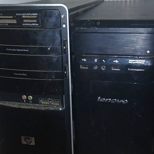Two heavily used old - pc's,,