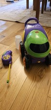 Purple and green electric bubble machine car with remote control
