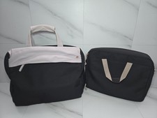 Designer Radley London Black & Lilac Travel Bag Two Peice Luggage Set