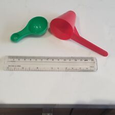 Two SEED / PLANT FOOD DISPENSER MEASURING 'Cups'  / 'Spoons'.  