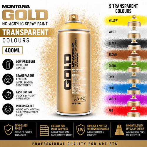 Transparent effect spray paint - transparent,