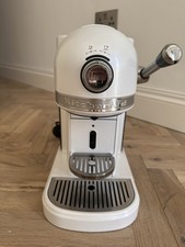 KitchenAid Nespresso Artisan White Frosted Pearl Coffee Machine 