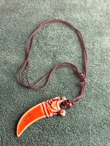 Faux yak bone - carving, tiger