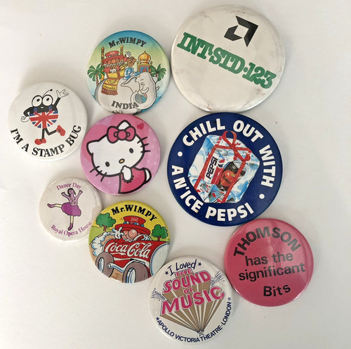 Vintage joblot badges - vintage,