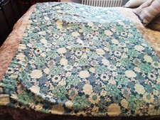Vintage /Retro Towelling Curtain / Fabric Flower Power 167 X 99 Cm