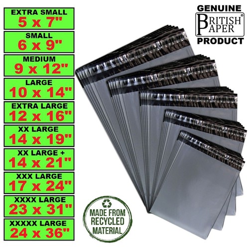 Grey mailing postage bags - grey,
