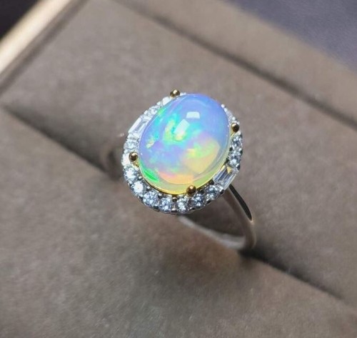 Natural ethiopian opal - opal, ring