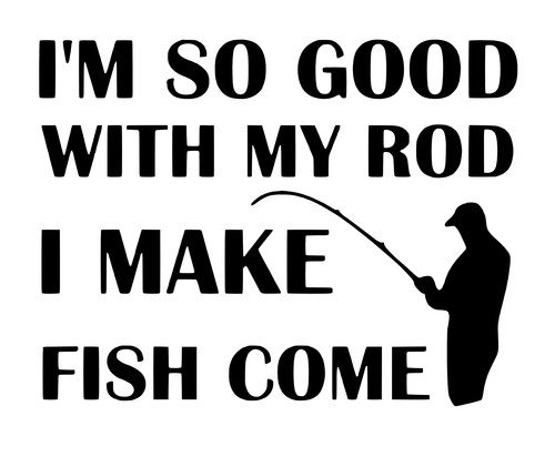 Fishing funny picture vinyl - picture,
