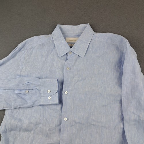 Massimo dutti linen button - massimo,