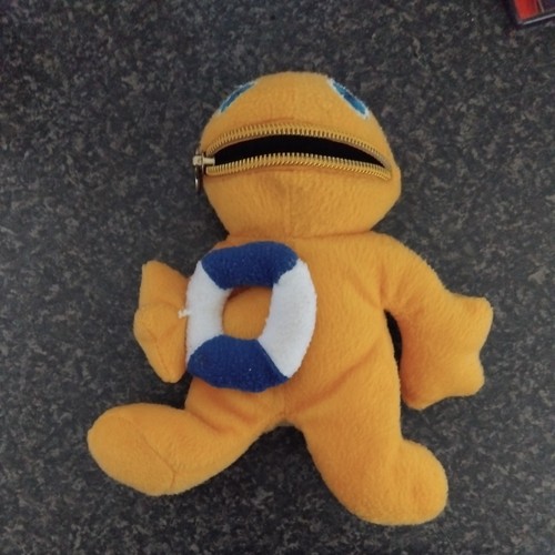 Rainbow yellow zippy plush toy - rainbow,