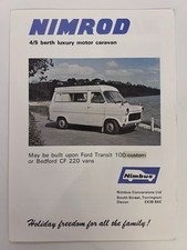 Nimrod Ford Transit Camper Brochure – Nimbus Conversions – Original 1970s