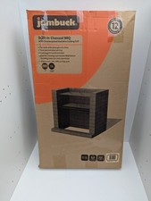 Jumbuck Brick BBQ Kit DIY Charcoal Steel & Black Grill Barbecue 67 X 39cm New