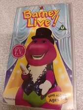 BARNEY LIVE VHS - RARE RETRO