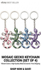 Gecko Lizard Keychain Lucky