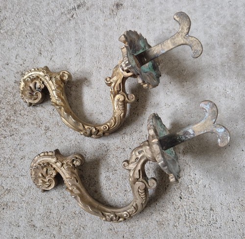 French 19thc brass rococo - 19thc,