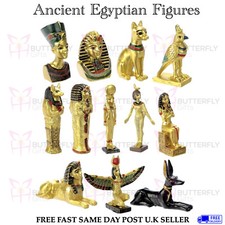 EGYPTIAN FIGURES ANCIENT STATUES PHARAOH EGYPT BAST CAT TUTANKHAMUN SPHINX GIFT
