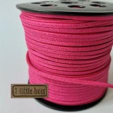 Flat Faux Suede Leather Cord