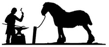 Steel horse blacksmith - horse, /