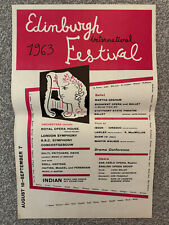 Vintage 1963 Edinburgh International Festival lithographic poster - Jean Cocteau