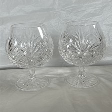 Heavy Cut Crystal Glass Brandy