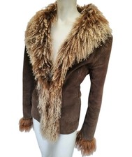 Real Suede&real Mongolian Fur